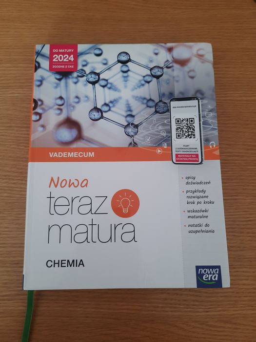 Zbiór zadań maturalnych + vademecum.  Chemia  nowa era . Jak nowe.
