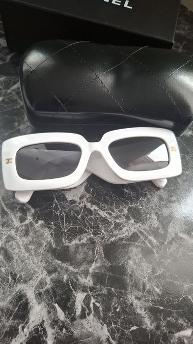 Okulary chanel białe