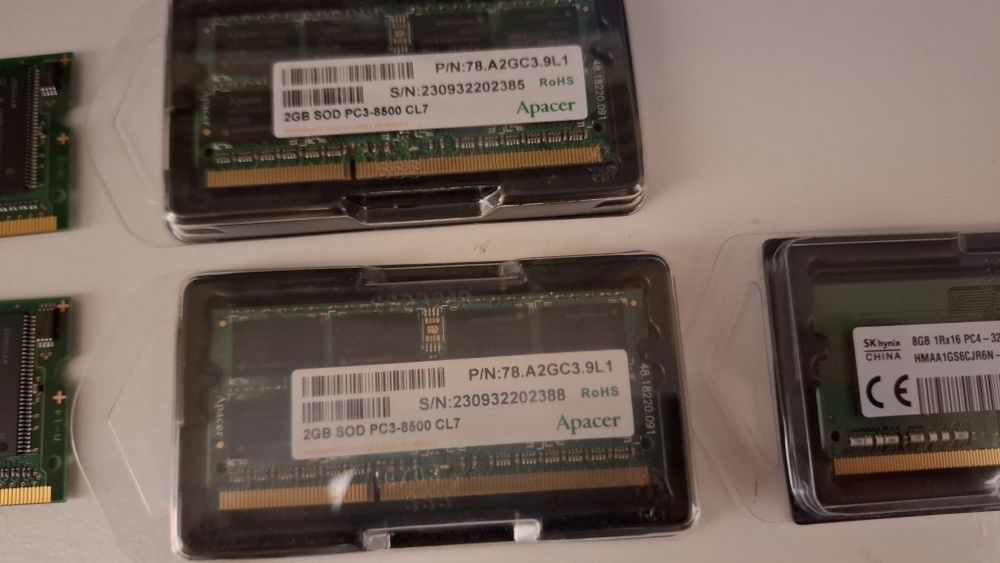 CPU Core2Duo e Memorias DDR DRR3 e DDR4