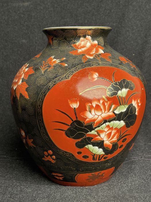 Vaso Chinês de Cerâmica Decorativo