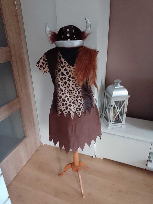 Strój karnawałowy PANI WIKING WOJOWNICZKA WIKINGA  przebranie M/L 5
