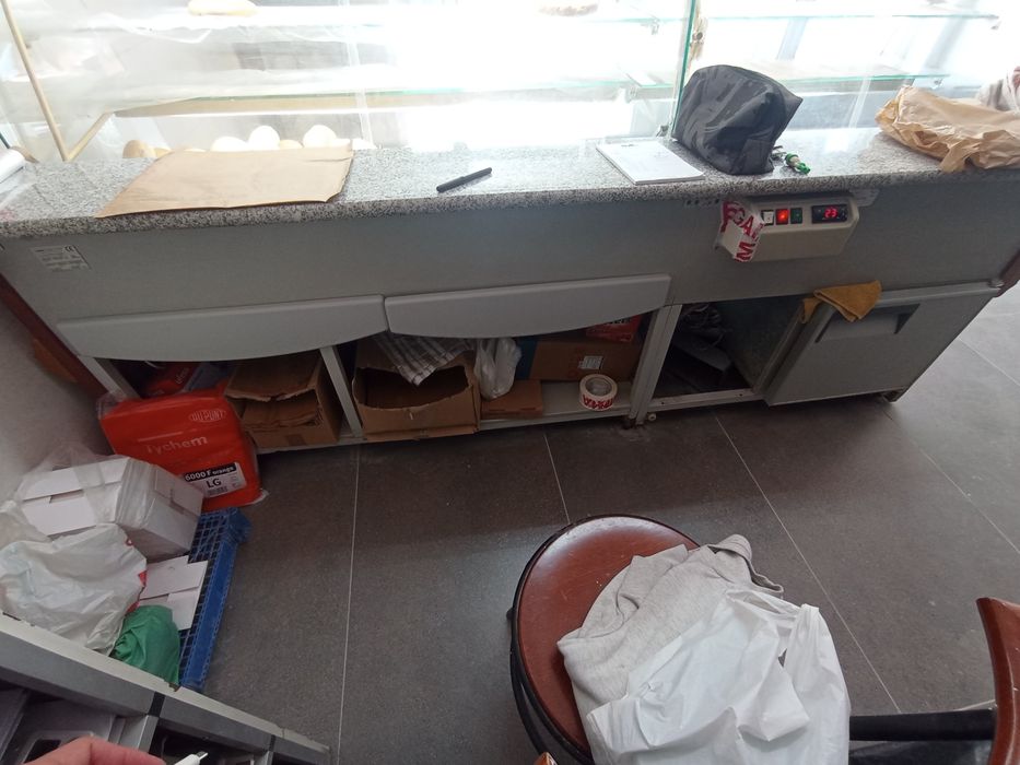 Balcão padaria com refrigeração