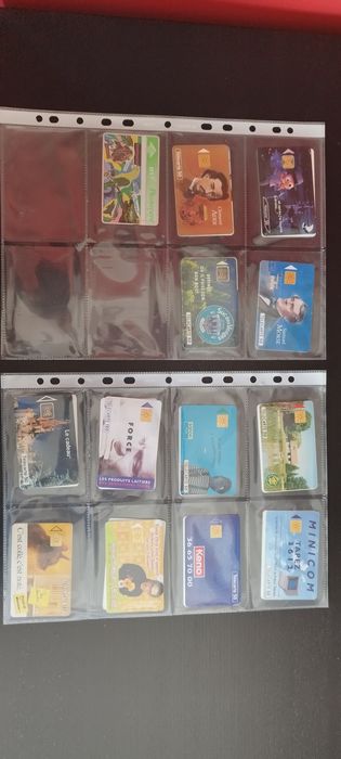 Cartões telefónicos portugueses e franceses