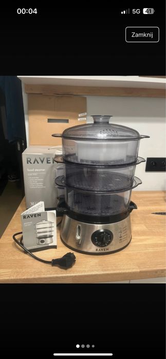 Parowar 3 piętrowy Raven