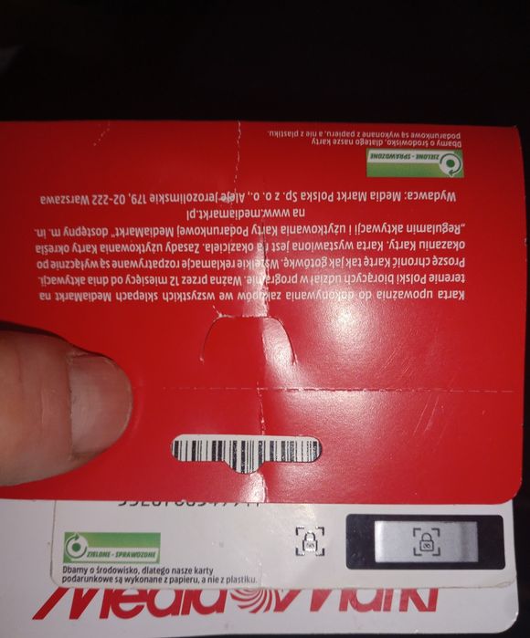 Karta podarunkowa media markt