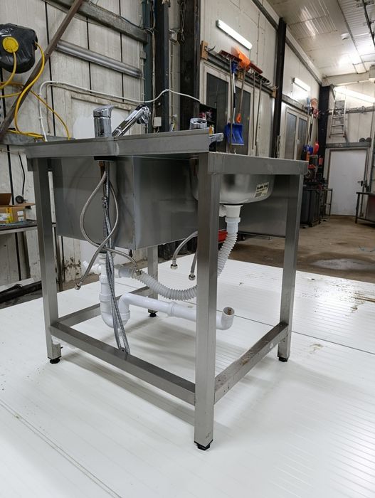 Zlew gastronomiczny / Zlew dwukomorowy / Meble gastronomiczne