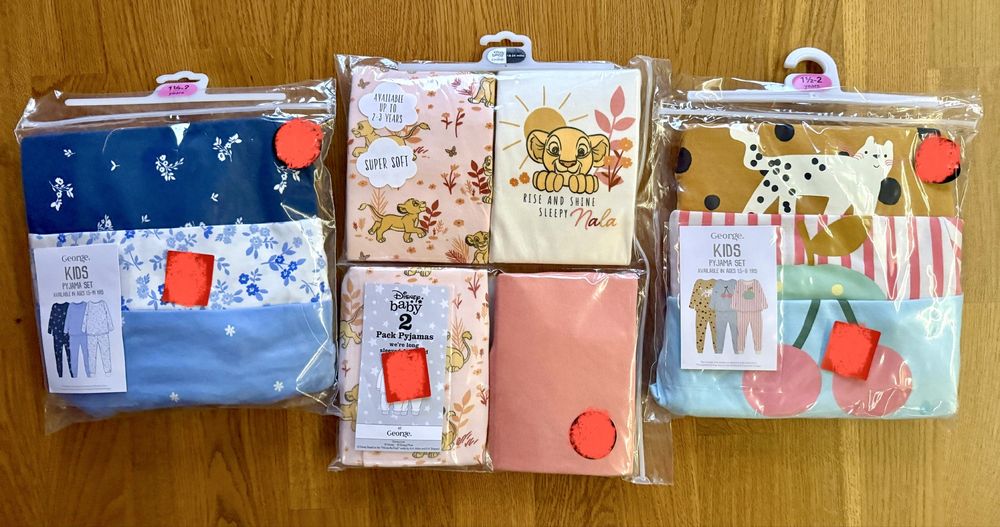 92 cm Piżamki i Pajace dla Chłopca i dziewczynki KILKA zdjęć GEORGE TU