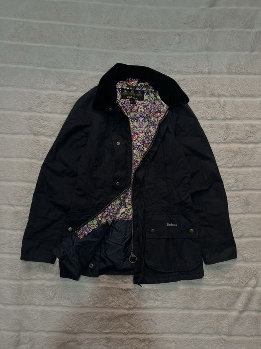 Barbour (XS) Modern Beadnell Flowered Wax Jacket жіноча куртка ваксова