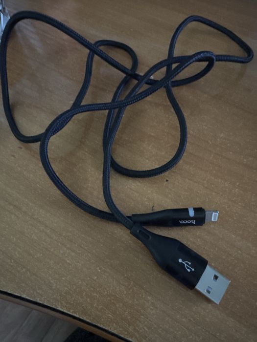 USB кабель Hoco Lightning Black