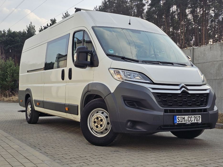 Citroën Jumper  Jeden właściciel / 6 os. brygadówka / L4H2 / niski przebieg / zadbana