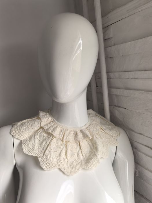 Viralowy stylowy kołnierz damski kremowy boho