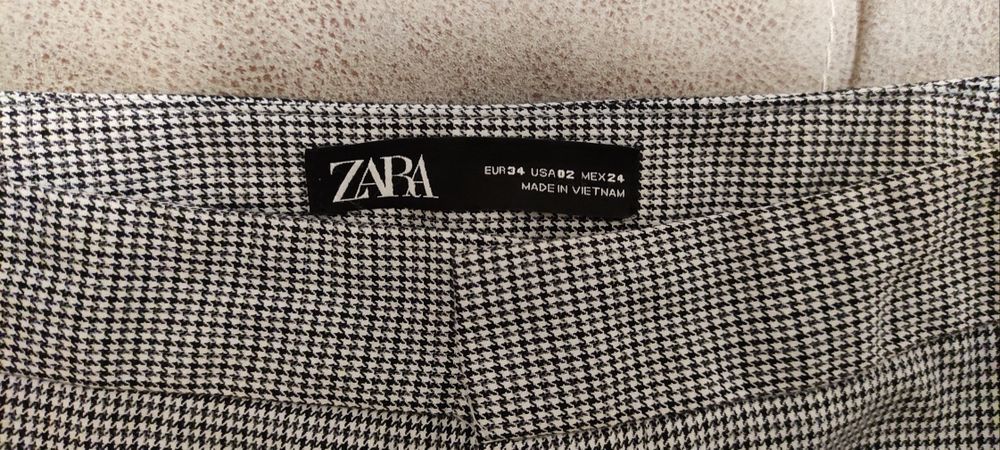 Штани Zara в гусячу лапку