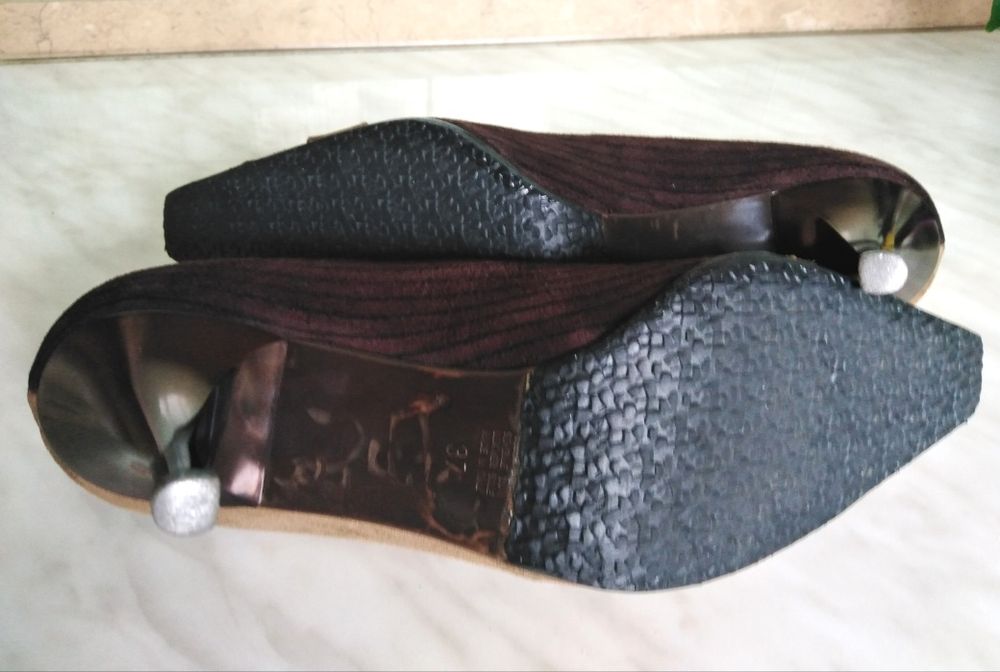 Брендовые итальянские туфли из натуральной замши Accademia, размер-37