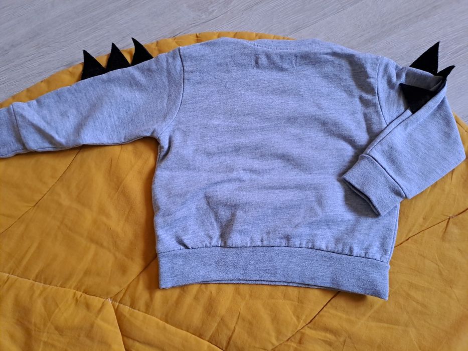 Bluza długi rękaw r 74 szara 5.10.15