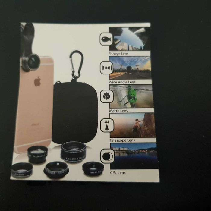 Kit novo de 5 Lentes compátivel para qualquer Smartphone
