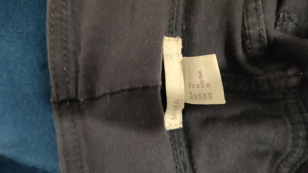 Spodnie ciążowe granatowe eleganckie r 40