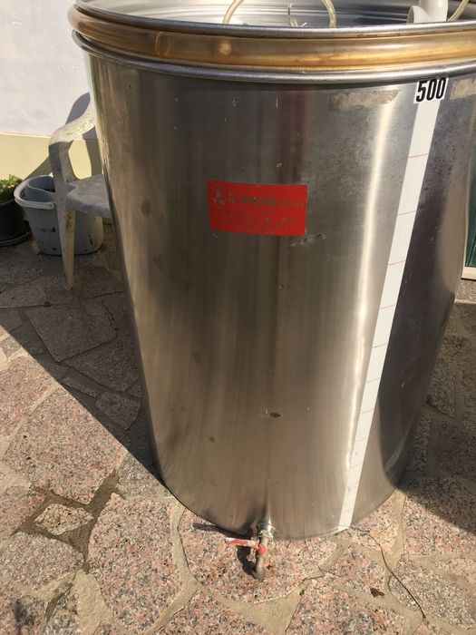 Cuba inox 500 l para vinho