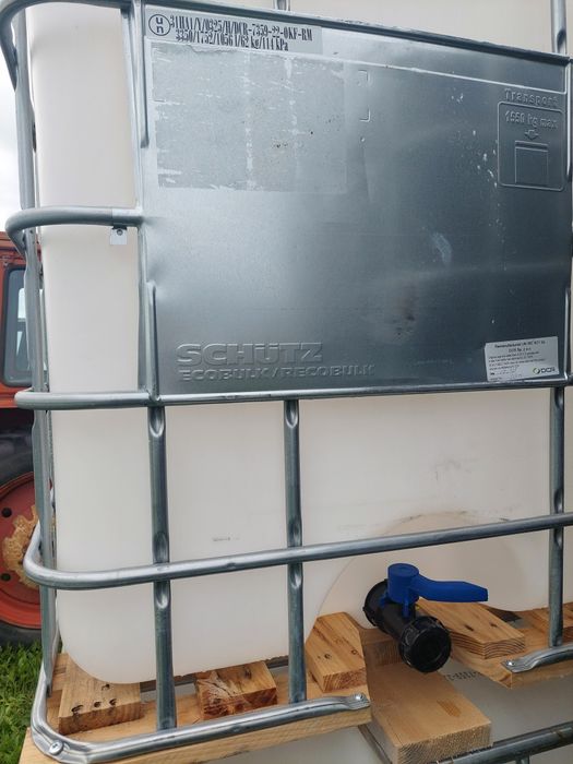 Zbiornik, mauzer 1000l czysty biały