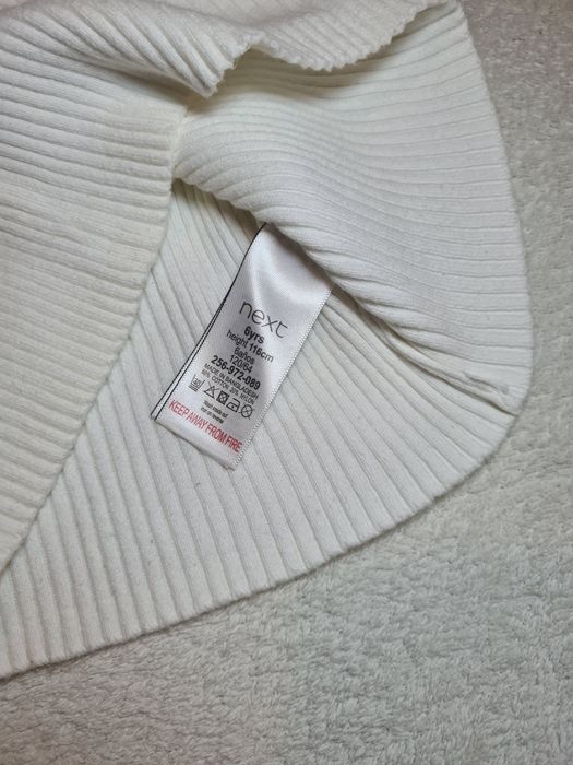 Білий гольф next та комбінезон брюки штани h&m на розмір 122-128-134