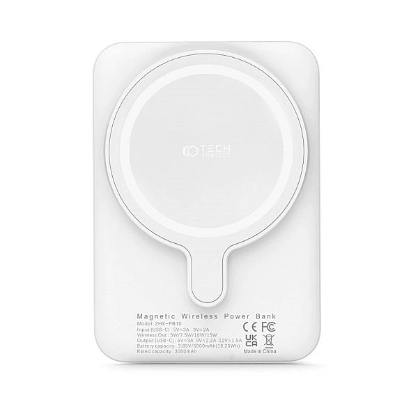 Tech-Protect Pb10 Lifemag Magsafe Power Bank 5000Mah White