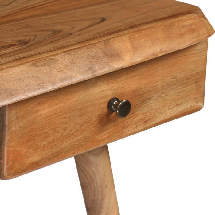 Vidaxl Biurko Z Litego Drewna Akacjowego, 110 X 50 X 76 Cm