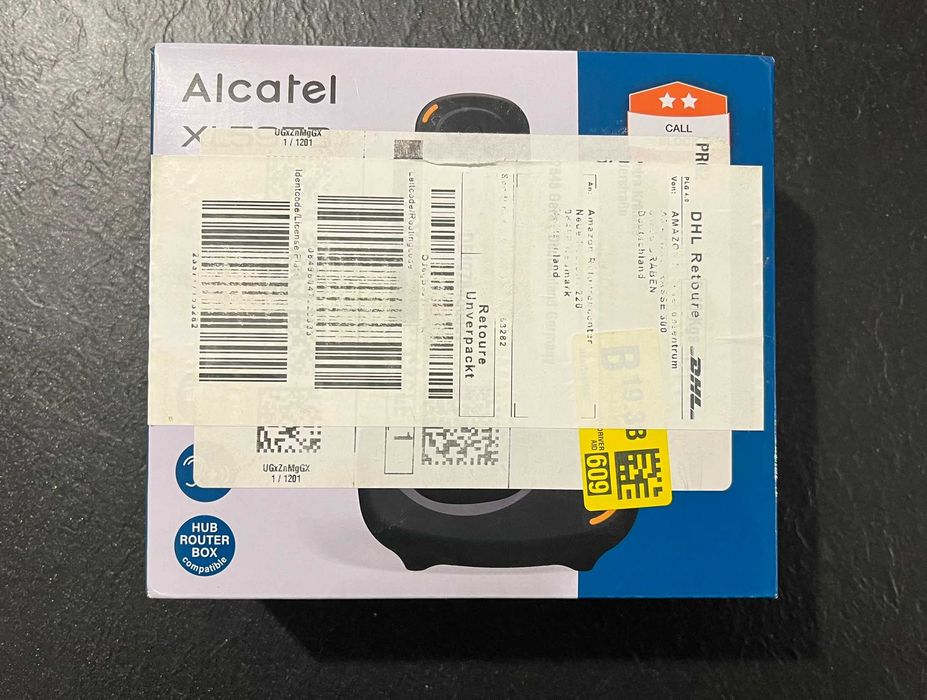 Telefon bezprzewodowy Alcatel XL 595 B z dużymi przyciskami czarny