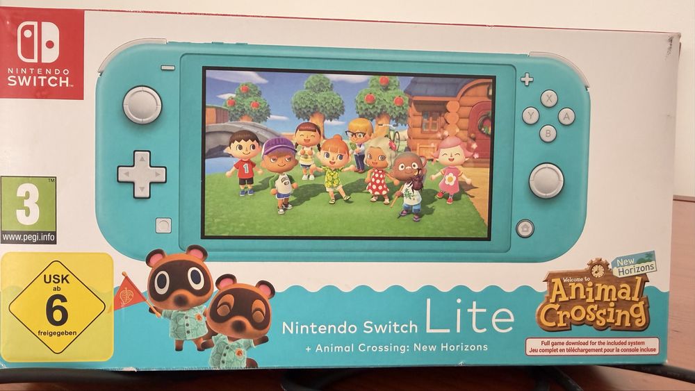 Nintendo switch lite azul turquesa