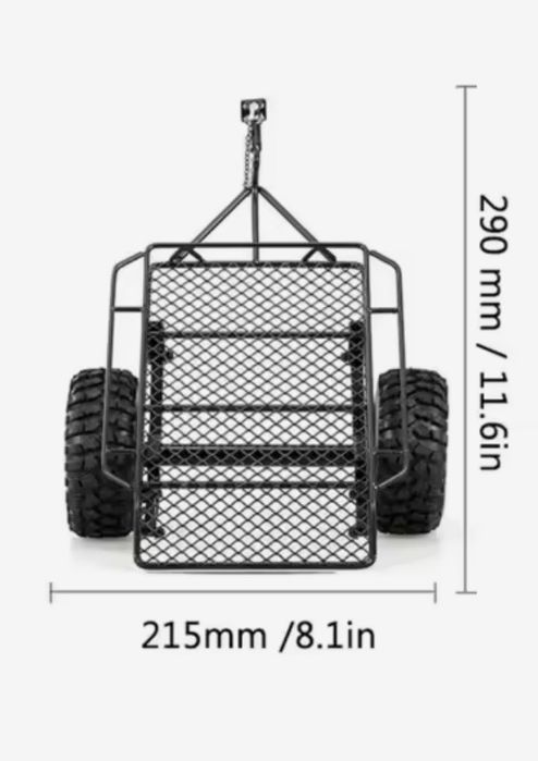 Przyczepa z motocyklem. RC trx4 1/10
