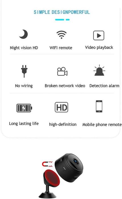 LySuyeo Mini kamera szpiegowska