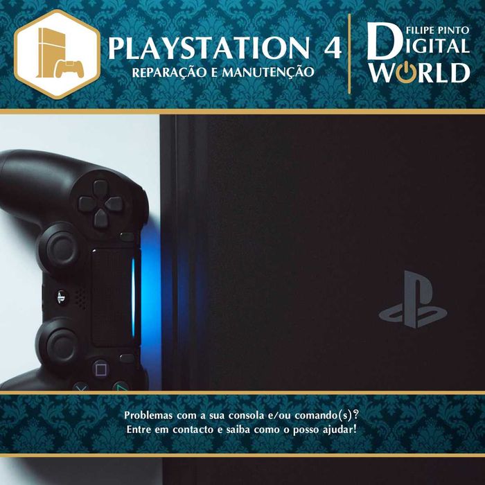 Manutenção Configuração e Reparação de Computadores e Consolas PS4/PS5