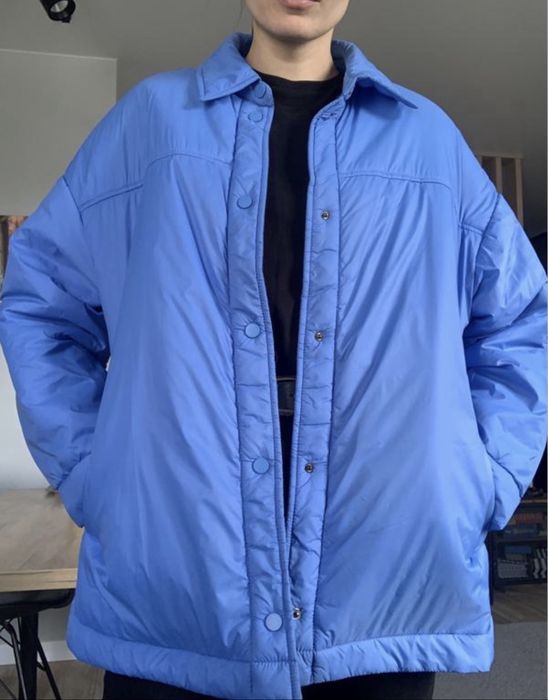 Синя куртка сорочка, весняна куртка