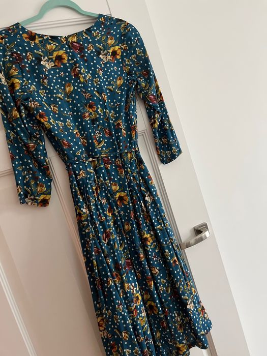 MARIE ZELIE piękna sukienka w kwiatki XS