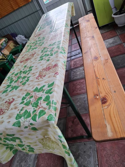 Продам деревянные столы с лавками раскладные, раскладные кресла