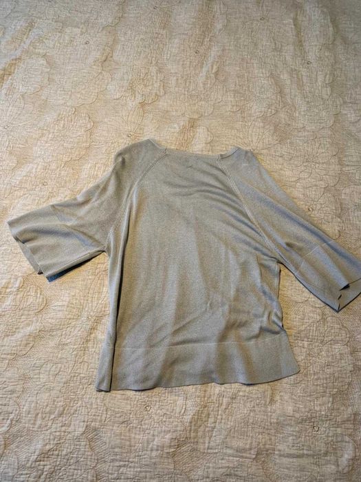 Patrizia Aryton – Sweter/bluza z dzianiny szara, r. 36
