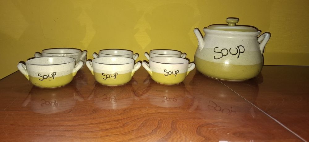 Waza do zupy i 6 bulionówek