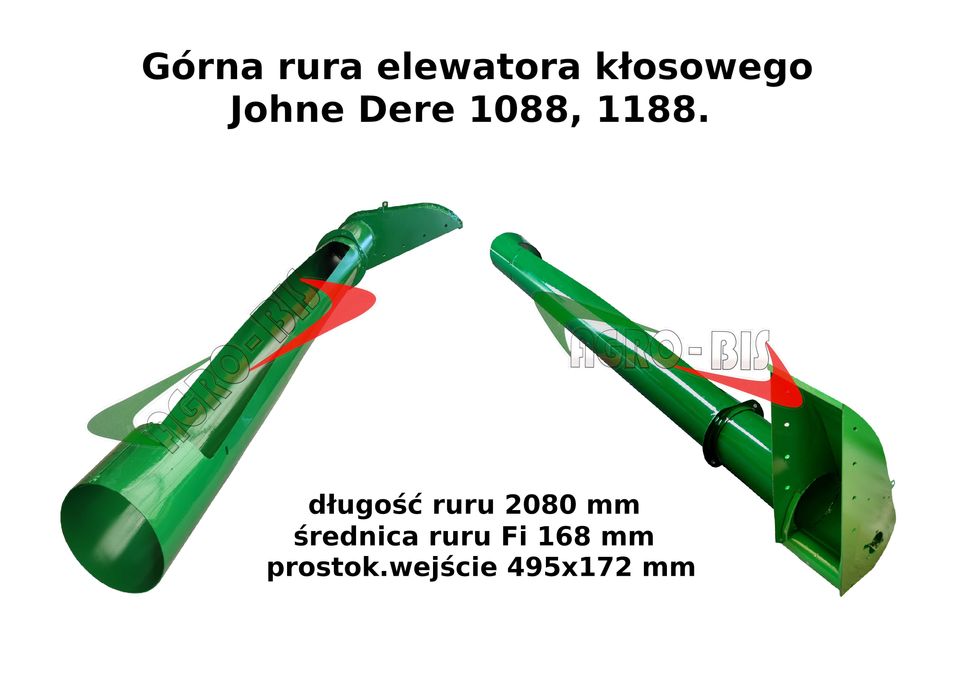 Rura elewatora (górna) kłosowego Johne Dere