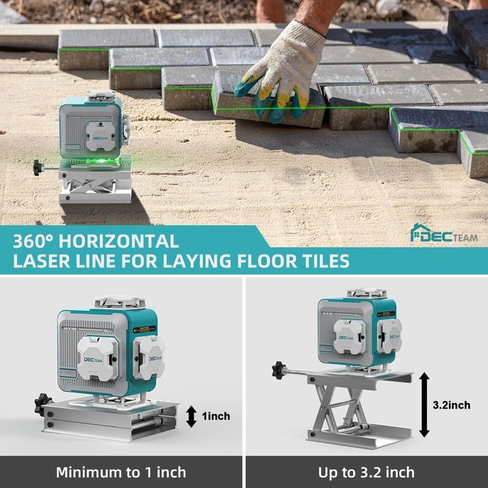 Нівелір  DecTeam 4D M04CG 360° 16 ліній,Лазерний рівень,нівелір,huepar