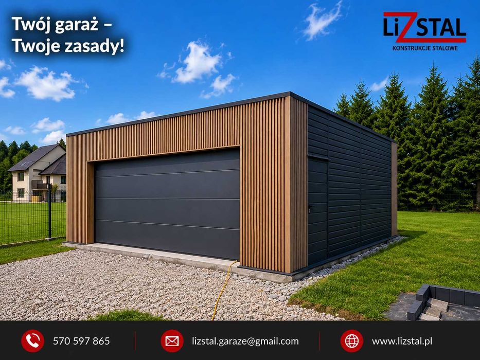 Nowość ! Garaż 35m, segmentowa, Nowoczesny, Lamele