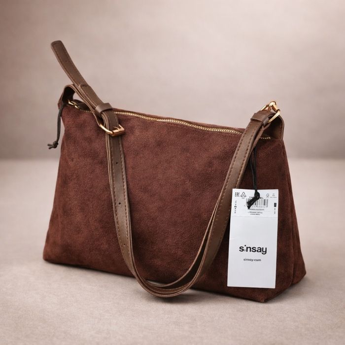 Вместительная, стильная (новая) сумка Синсей, мокко