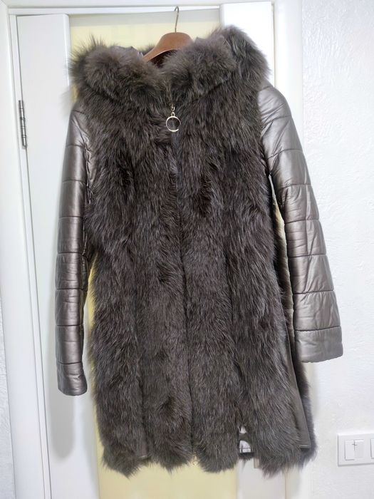 Куртка трансформер, з натуральним хутром - песець