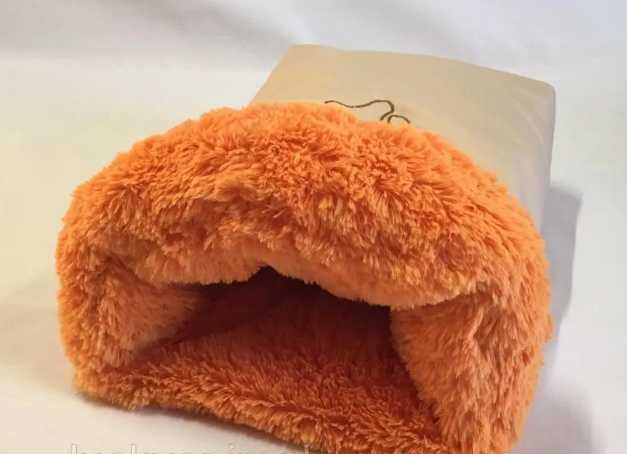 Лежанка норка меховый домик дл собак котов 40х60 см+вышивка в подарок!