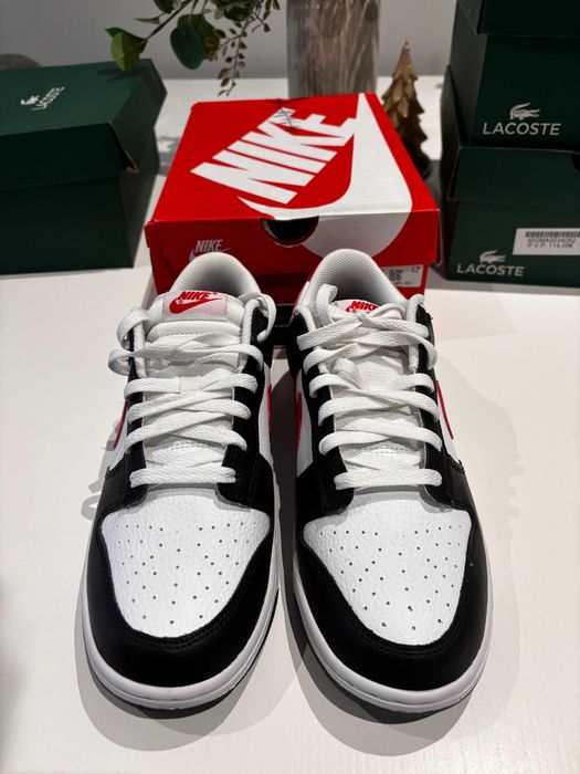 Nike Dunk Low Retro "Red Swoosh Panda" - Tamanho 43 | NOVOS