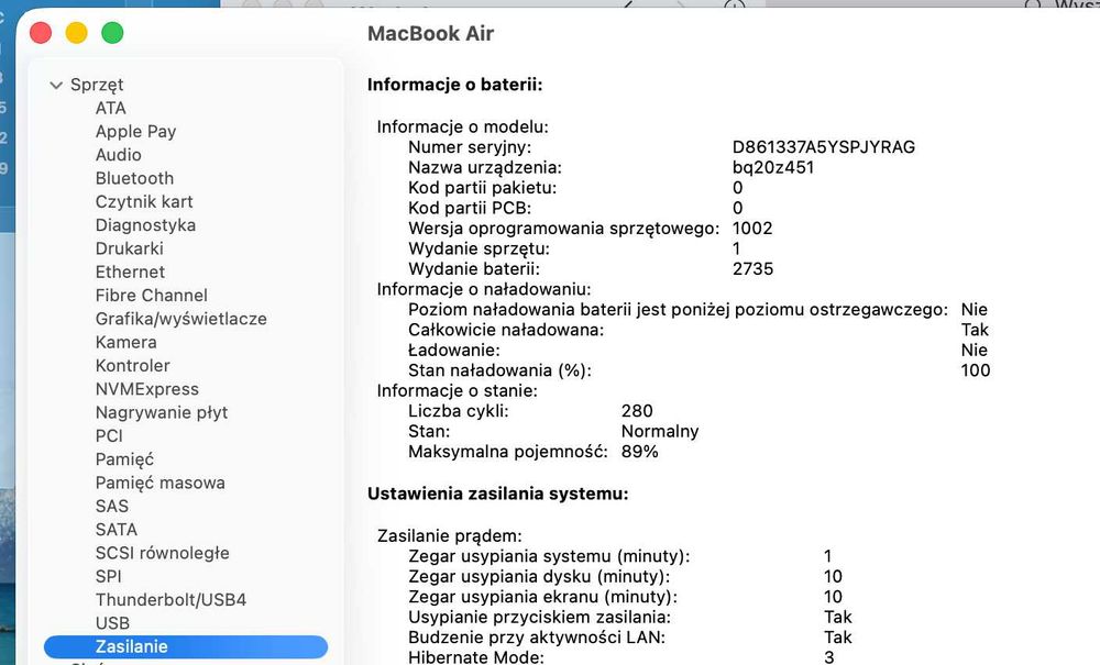 MacBook Air M1 2020 8GB/256GB ZADBANY!