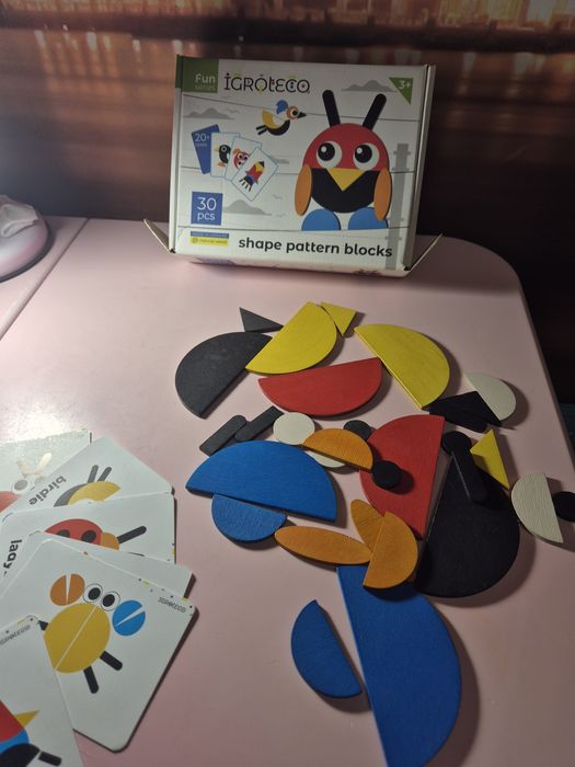 Настольная игра, деревянная мозайка