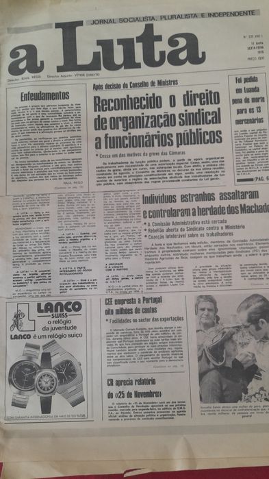 Jornais Antigos a Luta