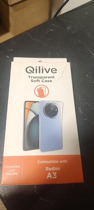 Capa transparente Smartphone  Xiaomi Redmi A3, novo na caixa