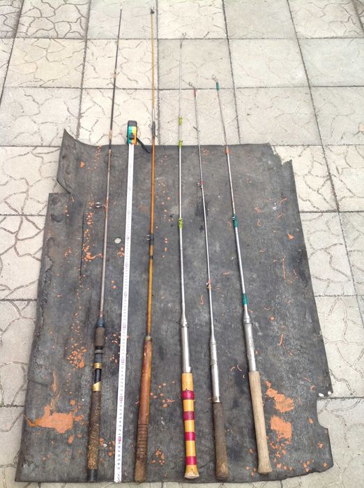 Спиннинг цена за 5 шт раскладной складной телескопический времён СССР