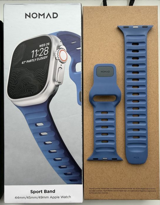 Ремінець Apple Watch Nomad Sport Band Naval Blue 46mm/49mm  Оригінал
