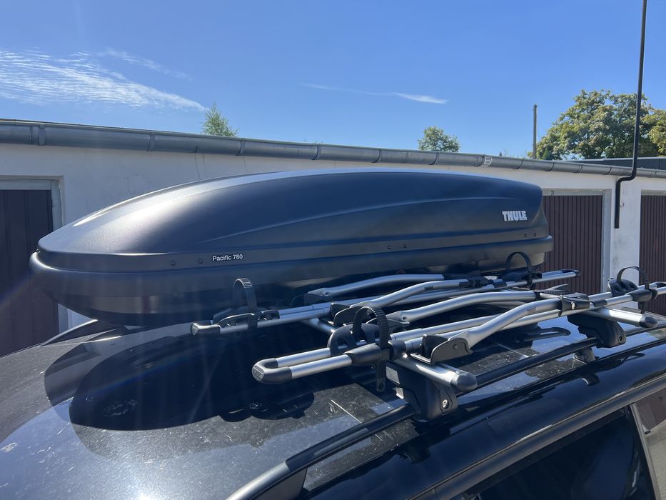 Box bagażnik dachowy wypożyczalnia wynajem Thule bagażnik rowerowy