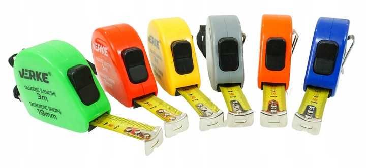 ZESTAW METRÓWKA Ręczna Miarka Metr Zwijany Taśma Miernicza Miara 3M